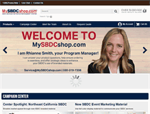 Tablet Screenshot of mysbdcshop.com